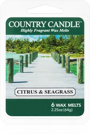 Country Candle Citrus & Seagrass cera para lámparas aromáticas