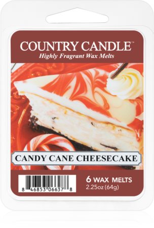 Country Candle Candy Cane Cheescake wachs für aromalampen