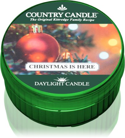 Country Candle Christmas Is Here čajna svijeća