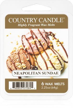 Country Candle Neapolitan Sundae vosak za aroma lampu