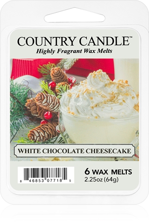 Country Candle White Chocolate Cheesecake cera per lampada aromatica