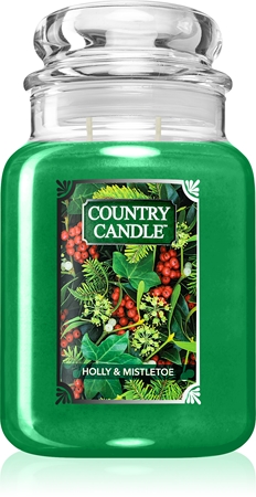 Country Candle Holly & Mistletoe Duftkerze