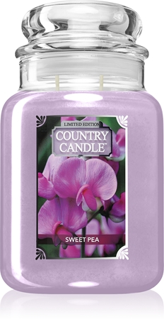 Country Candle Sweet Pea vela perfumada
