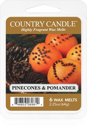 Country Candle Pinecone & Pomander vosek za aroma lučko