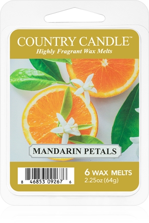 Country Candle Mandarin Petals tartelette en cire