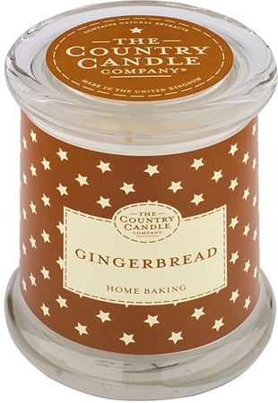 Country Candle Gingerbread candela profumata in vetro con coperchio