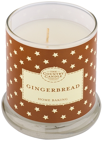 Country Candle Gingerbread candela profumata in vetro con coperchio