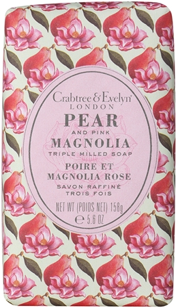 Crabtree & Evelyn Pear & Pink Magnolia sabonete sólido com efeito hidratante
