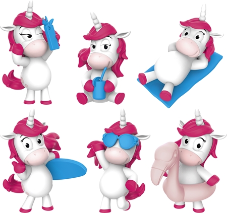 Craze INKEE Unicorn Beach bomba da bagno