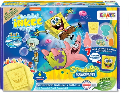 Craze SpongeBob Gift Box boules de bain effervescentes dans un coffret cadeau