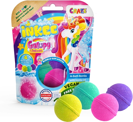 Craze INKEE Unicorn Badebombe für Kinder