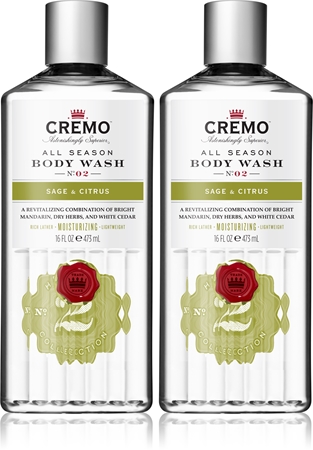 Cremo Sage & Citrus miesten suihkugeeli Green & Refreshing