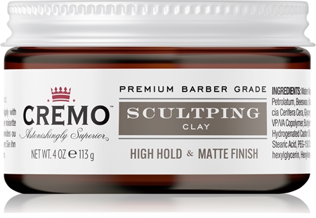 Cremo Hair Styling Sculpting Clay High Hold stiling glina z ekstra močnim utrjevanjem
