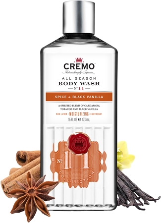 Cremo Spice & Black Vanilla Body Wash душ гел за мъже