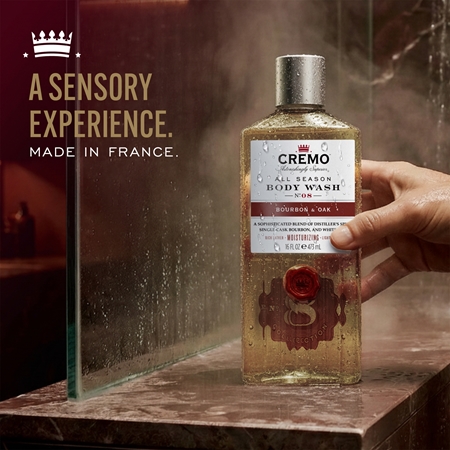 Cremo Bourbon & Oak shower gel for men