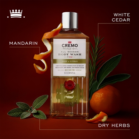 Cremo Citrus & Mint Leaf τζελ για ντους για άντρες