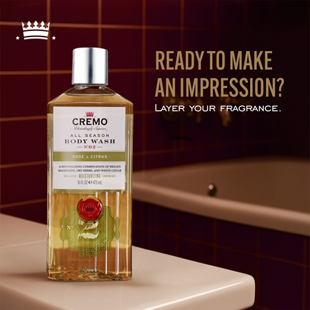 Cremo Citrus & Mint Leaf τζελ για ντους για άντρες