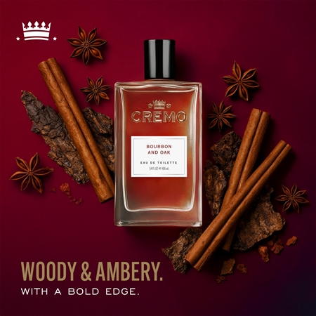 Cremo Bourbon & Oak Eau de Toilette til mænd Woody & Ambery