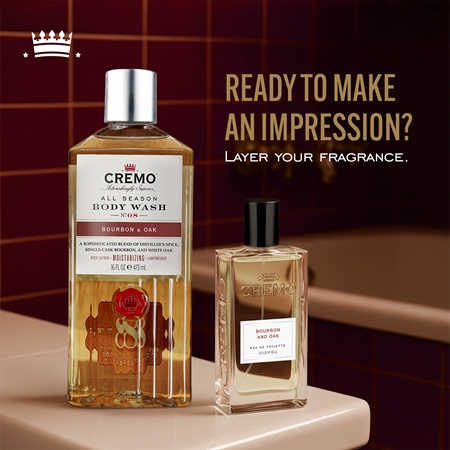 Cremo Bourbon & Oak Eau de Toilette til mænd Woody & Ambery
