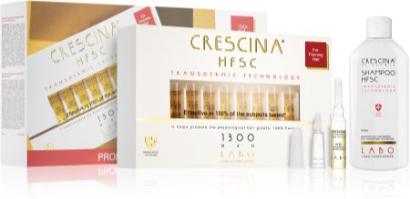 Crescina Transdermic 1300 Re-Growth set (to support hair growth) for men
