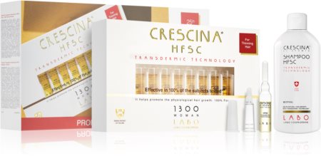 Crescina Transdermic 1300 Re-Growth Set (Mot håravfall) för Kvinnor