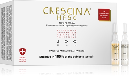 Crescina 200 Re-Growth and Anti-Hair Loss péče pro podporu růstu a proti vypadávání vlasů pro muže