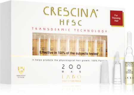 Crescina Transdermic 200 Re-Growth Pflege zur Förderung des Haarwachstums für Herren