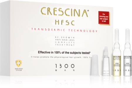 Crescina Transdermic 1300 Re-Growth and Anti-Hair Loss Pflege zur Förderung des Haarwachstums und gegen Haarausfall für Herren