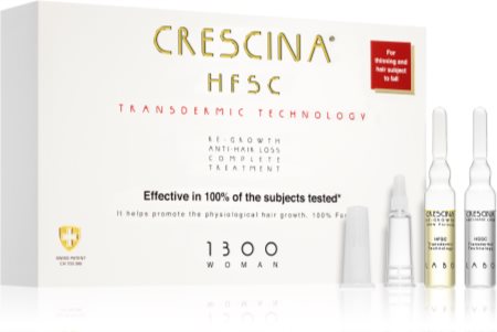 Crescina Transdermic 1300 Re-Growth and Anti-Hair Loss θεραπεία ανάπτυξης μαλλιών κατά της τριχόπτωσης για γυναίκες