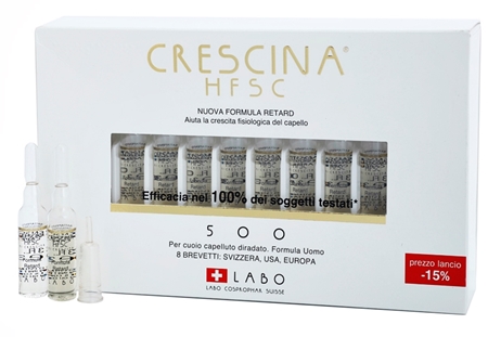 Crescina HFSC 500 Woman – Haarwuchsbehandlung, 10+10 Ampullen | Für Voluminöseres Haar