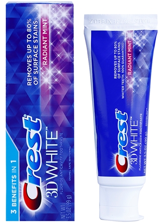 Crest 3D White Radiant Mint zubní pasta pro zářivě bílé zuby