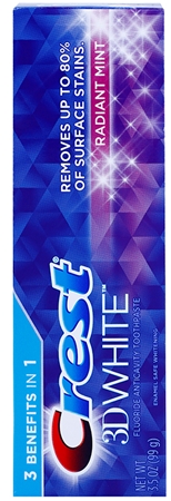 Crest 3D White Radiant Mint zubní pasta pro zářivě bílé zuby