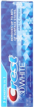 Crest 3D White Arctic Fresh Toothpaste for Sparkly White Teeth and Fresh Breath