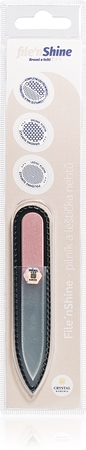 Crystal Bohemia File´n Shine Pink Nagelfil i glas