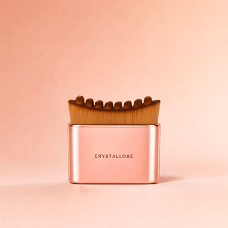 Crystallove Contour Face Brush akcesoria do masażu do twarzy, szyi i dekoltu