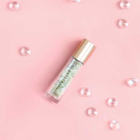Crystallove Jade Oil Bottle Roll-on mit Kristallen nachfüllbar