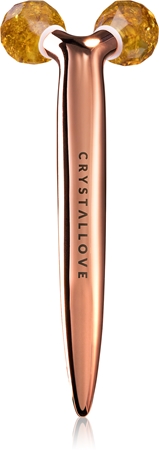 Crystallove Lemon Amber 3D Lift & Sculpt Facial Roller masážna pomôcka na tvár