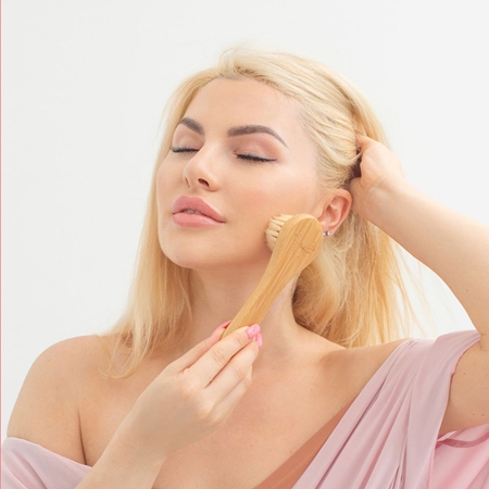 Crystallove Bamboo Face Brush Skin Cleansing Brush