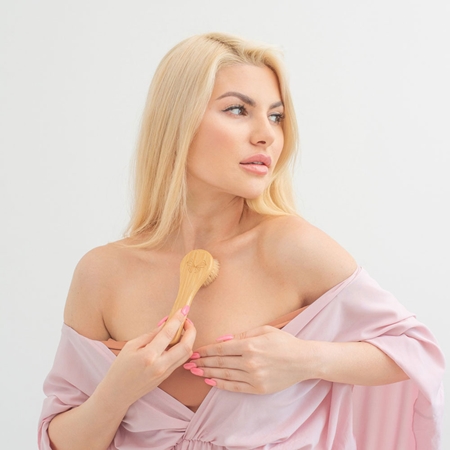 Crystallove Bamboo Face Brush Skin Cleansing Brush