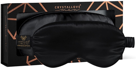 Crystallove Men Silk Eye Mask maska na spaní