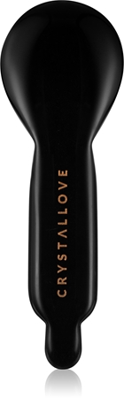 Crystallove Black Obsidian Spoon Eye Gua Sha acessório de massagem para a área dos olhos