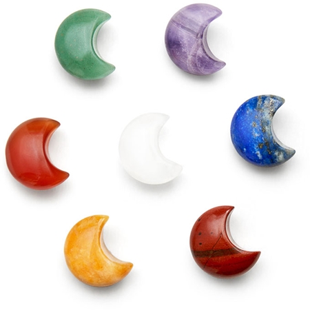 Crystallove Energy Crystals The Seven Chakra Moons acessório para massagem