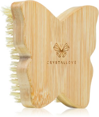 Crystallove Bamboo Butterfly Agave Body Brush Massagebørste til krop