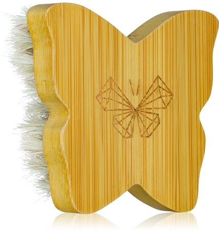 Crystallove Bamboo Butterfly Agave Face Brush Travel Size masážní kartáč na obličej a dekolt