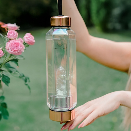 Crystallove Crystal Water Bottle стъклена бутилка за вода