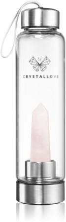 Crystallove Rose Quartz Bottle Ūdens pudele
