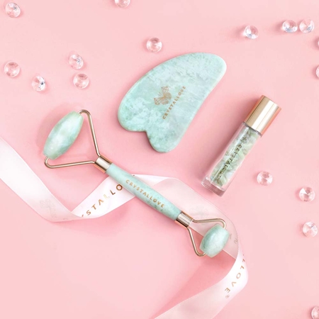 Crystallove Jade Gua Sha Massaaživahend