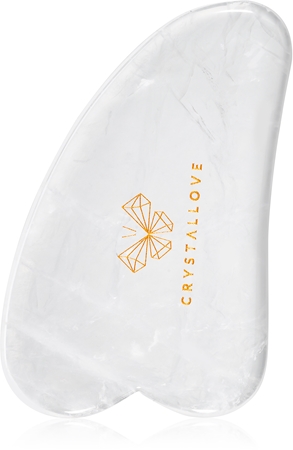 Crystallove Clear Quartz Gua Sha масажно приспособление