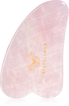 Crystallove Rose Quartz Gua Sha acessório para massagem
