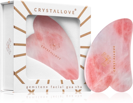 Crystallove Rose Quartz Gua Sha Massage Tool